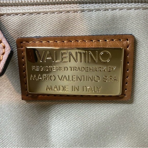 NWT Authentic VALENTINO By Mario Valentino Gold Chain Ladies Crossbody/ Tote Bag - Picture 15 of 15